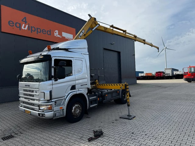 Scania P114-340 + HIAB 19-5 crane + remote / Euro-3 / 3 pedals / NL-truck / APK: 012-2025